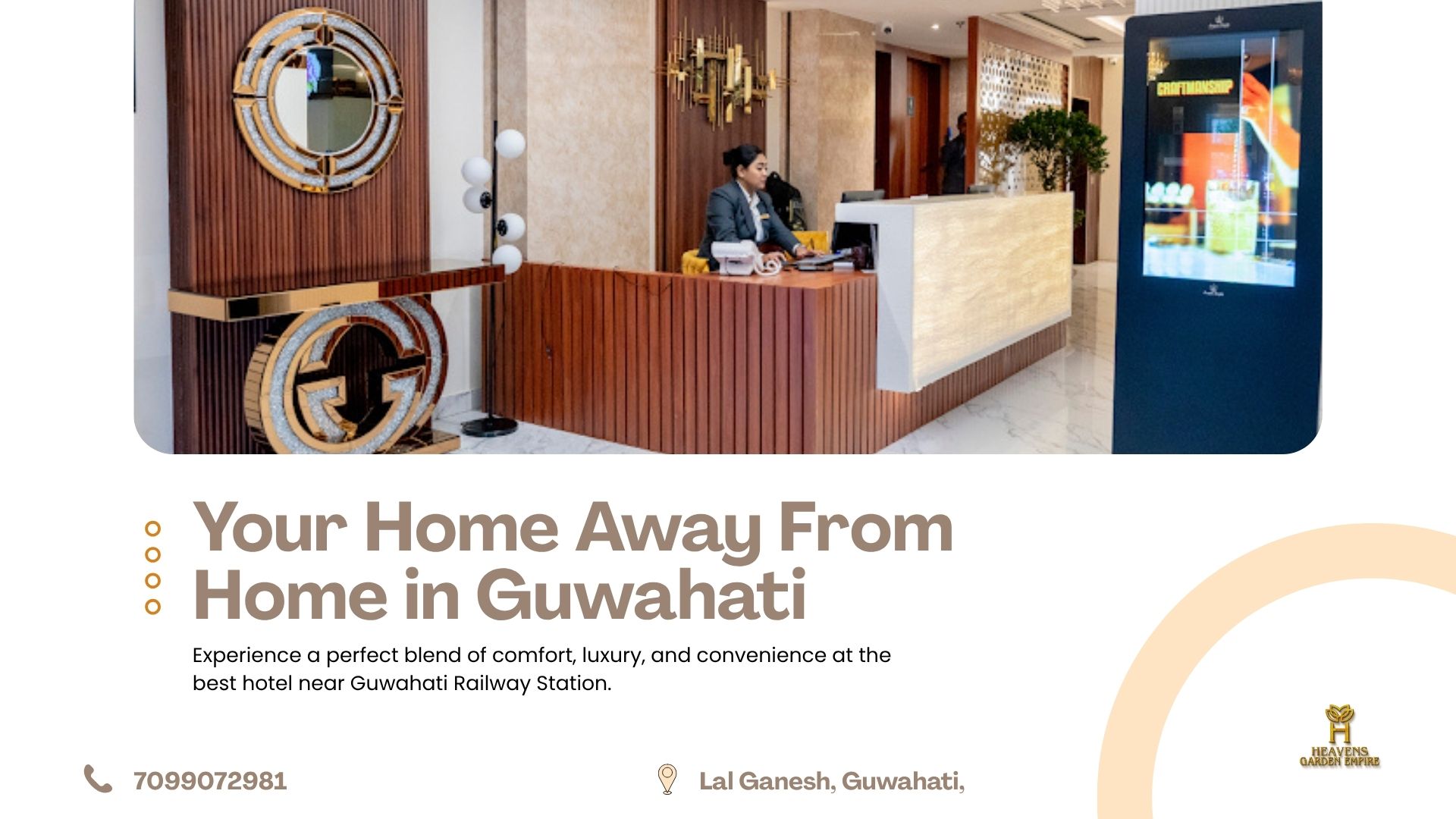 Best hotel near Guwahati railway station exterior view Heavens Garden Empire Guwahati Assam
